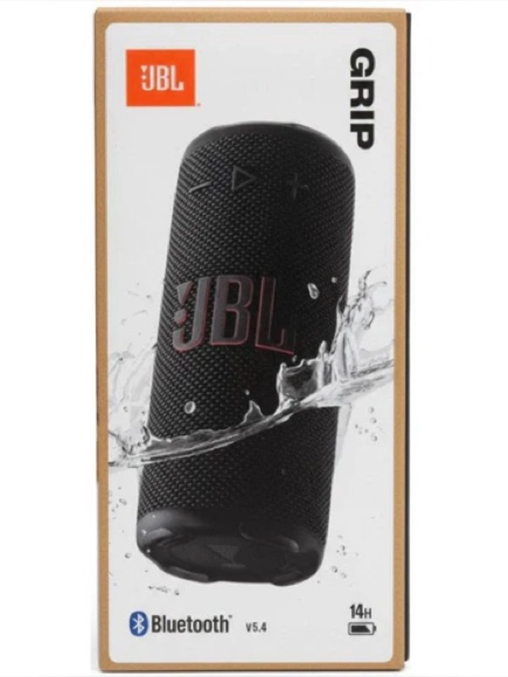 JBL GRIP-BLK PORTABLE SPEAKER W/ BLUETOOTH BUILT-IN BATTERY AND LIGHT WATERPROOF